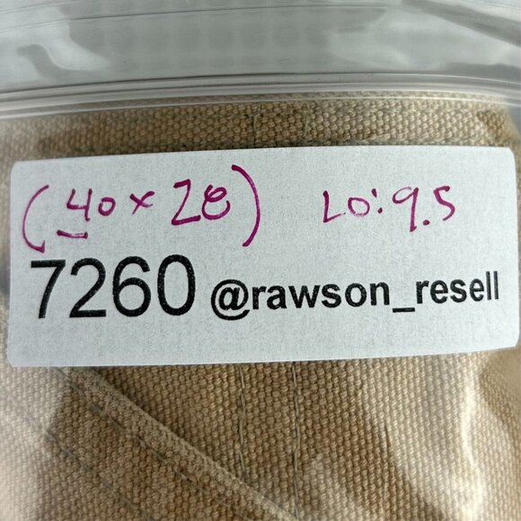 Carhartt Double Knee Pants 40x28 Vintage Union Made Brown Khaki B01 BRN USA - Picture 7 of 7